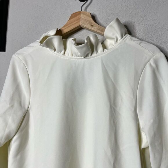 NEW Tuckernuck Dress Daphne Bow Back Ruffle Mini Dress White Size XXS - Picture 4 of 9